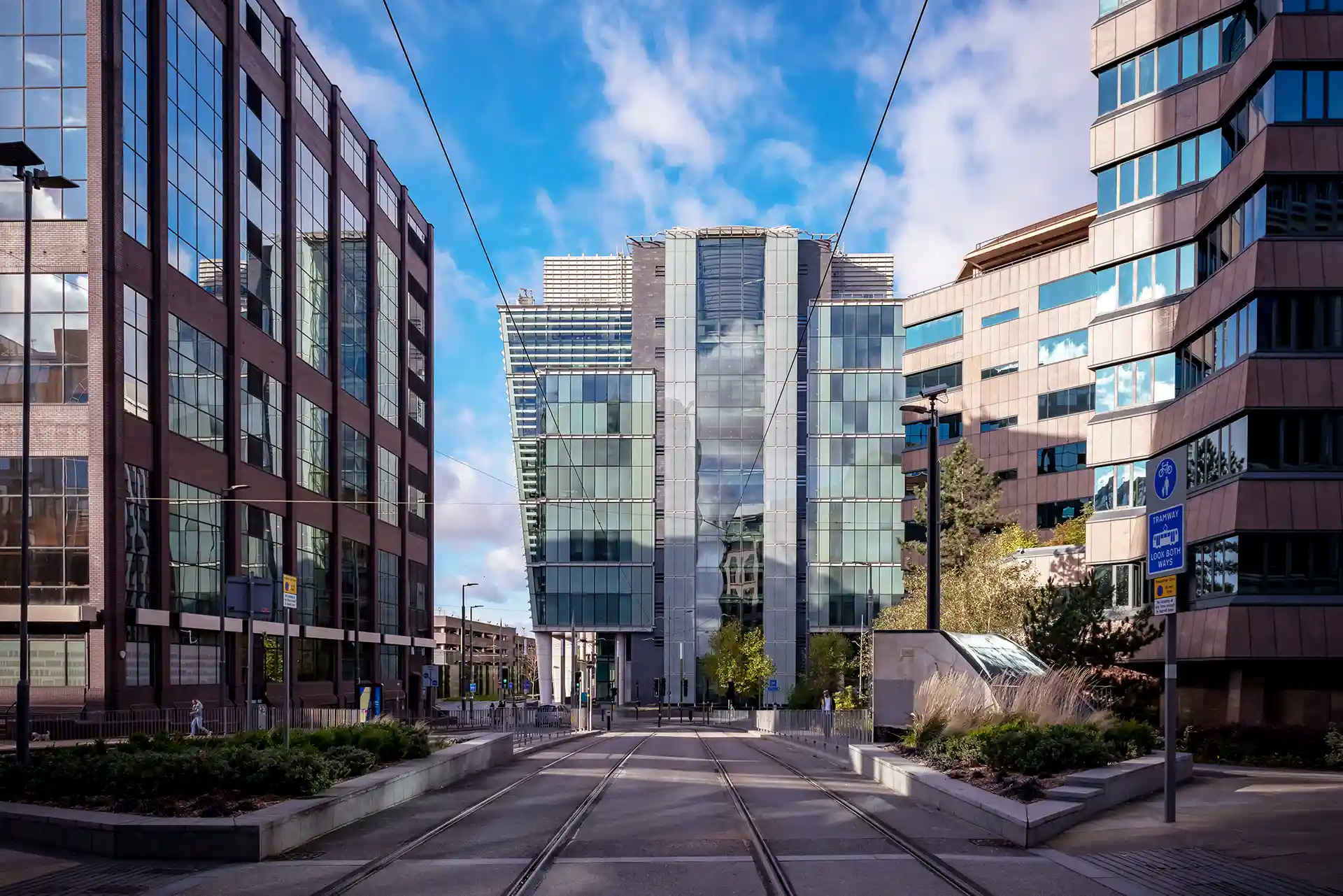 Urban office street view