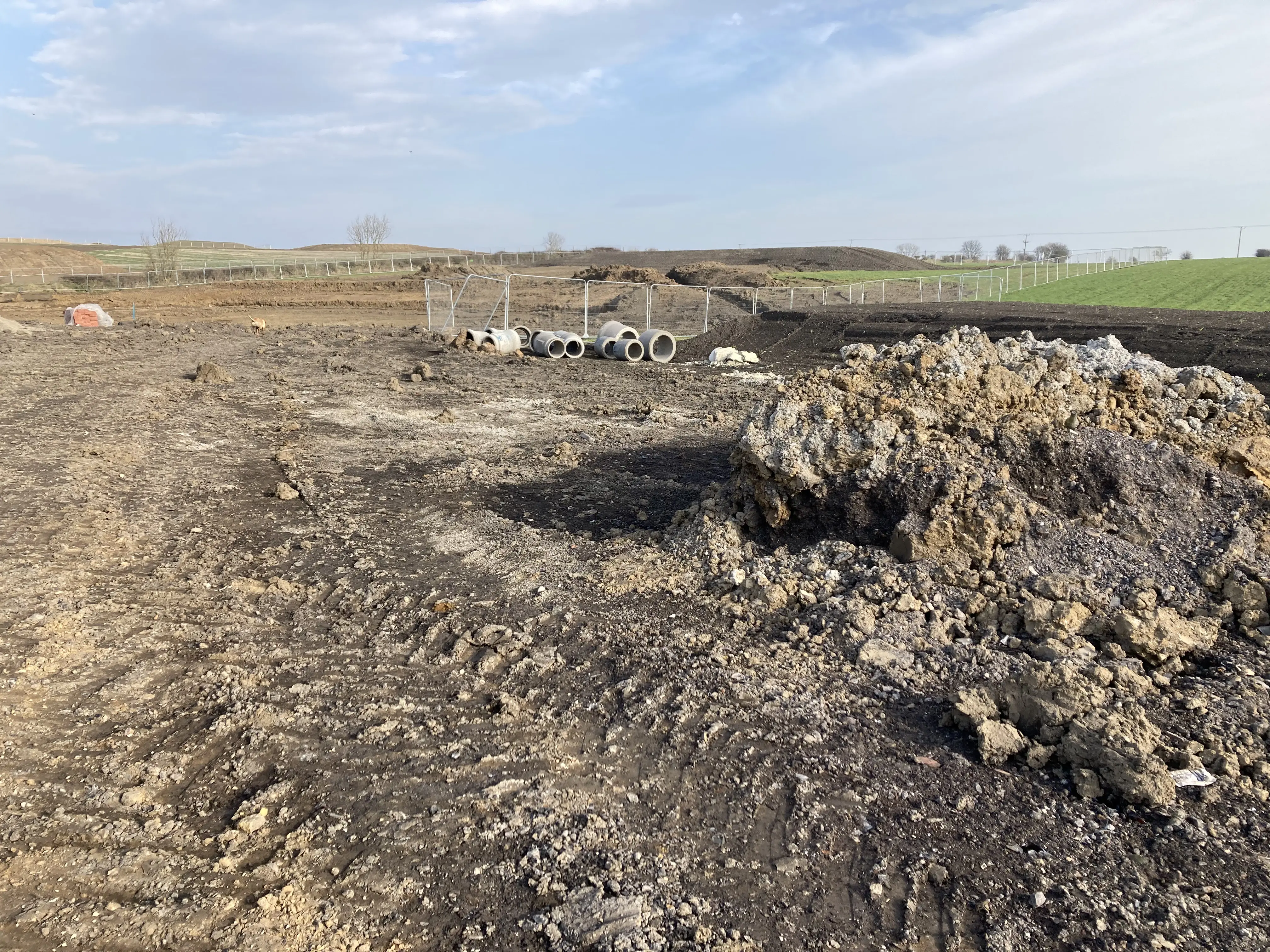 Site depicting affects of land obtained by compulsory purchase
